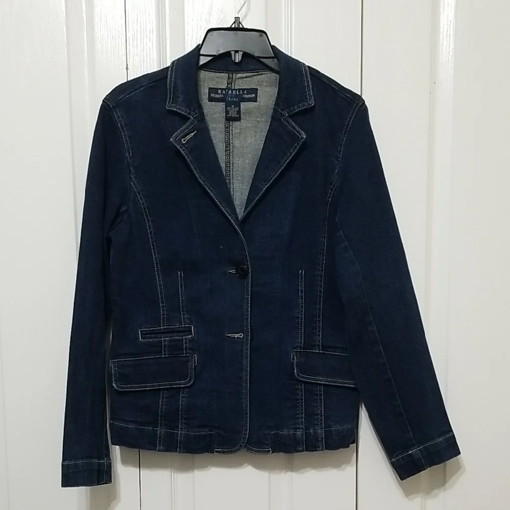 Blazer Jean Jacket - Picture 1 of 3